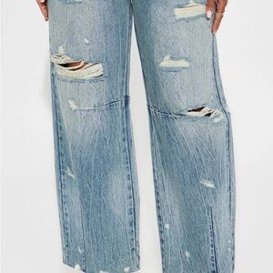 Distressed Light Blue Women's Jeans